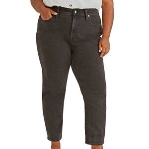NWT Madewell Jeans Women's 33 Washed Black The Perfect Vintage Jean Stretch